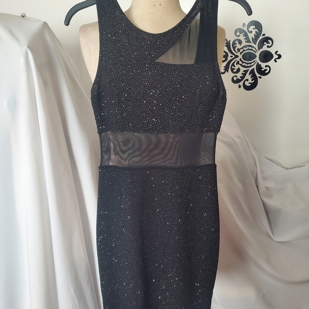 Forever 21 Black Halter Sheath Mini Dress